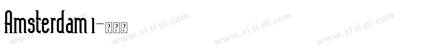 Amsterdam 1字体转换